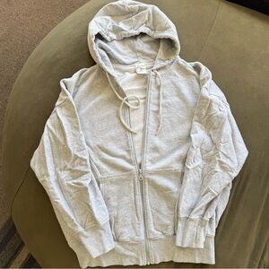 Aerie Gray Zip-Up Hoodie